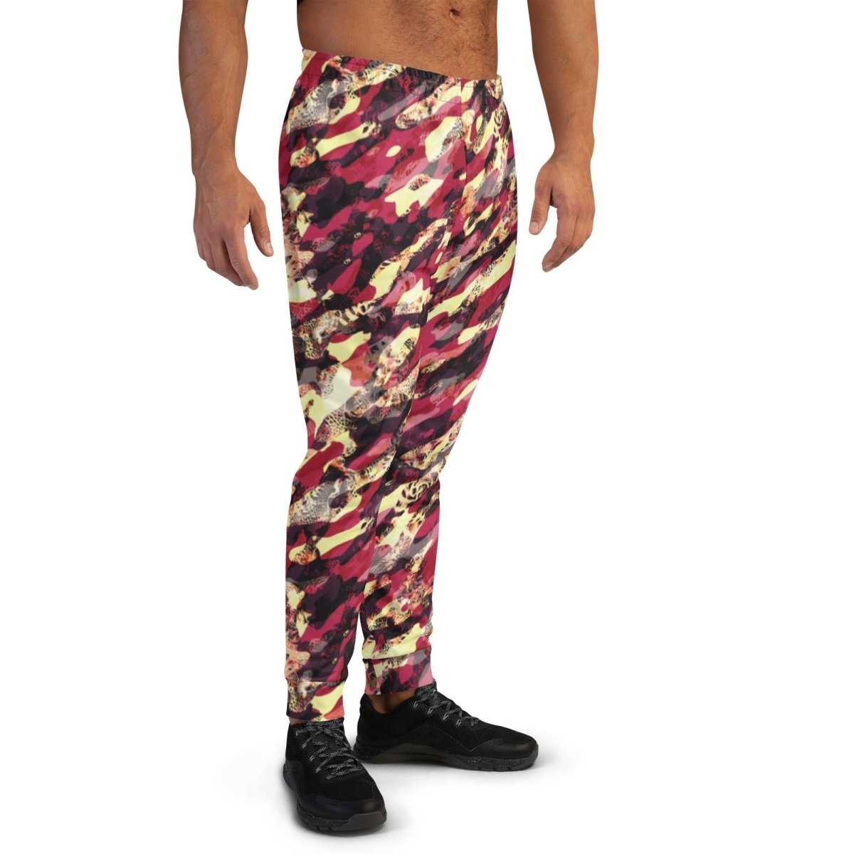 Red Camouflage Men's Street Joggers | DEEAREST LTD