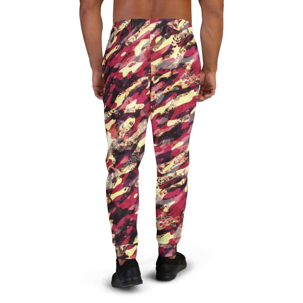 Red Camouflage Men's Street Joggers | DEEAREST LTD