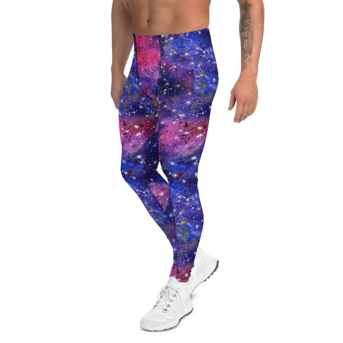 Red Galaxy Men's Leggings | DEEAREST LTD