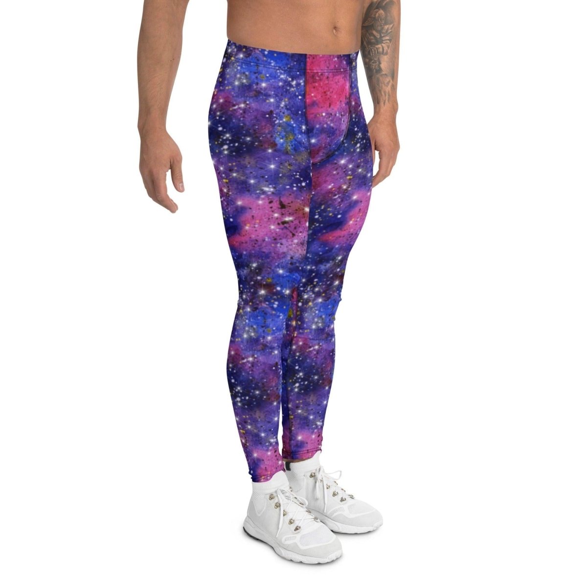 Red Galaxy Men's Leggings | DEEAREST LTD