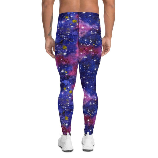 Red Galaxy Men's Leggings | DEEAREST LTD