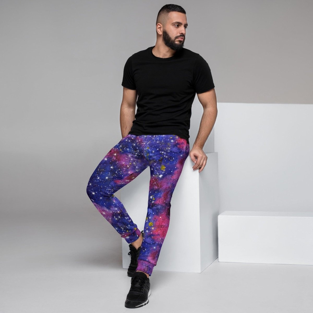 Red Galaxy Men's Street Joggers | DEEAREST LTD