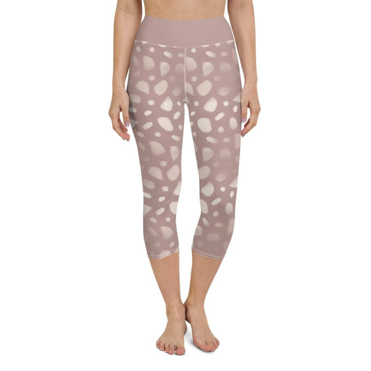 Rose Encounter Women's Capri Yoga Pants | DEEAREST LTD