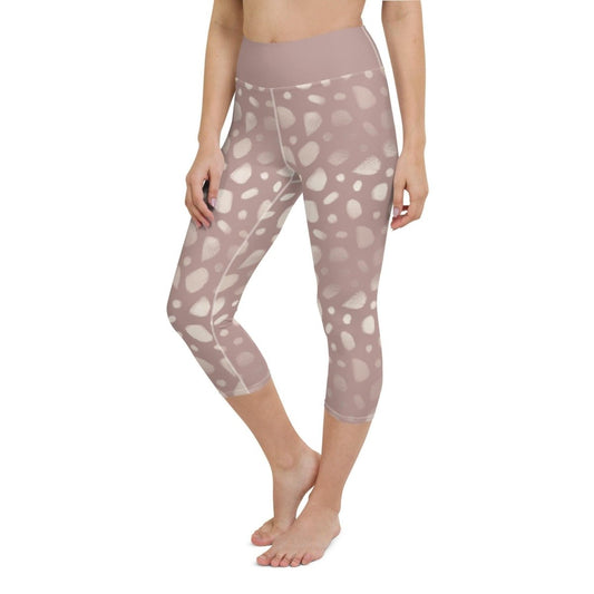 Rose Encounter Women's Capri Yoga Pants | DEEAREST LTD