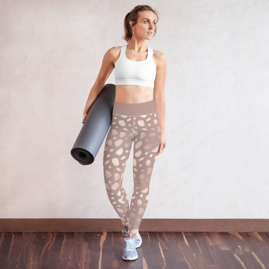 Rose Encounter Women's High-Waisted Yoga Pants | DEEAREST LTD