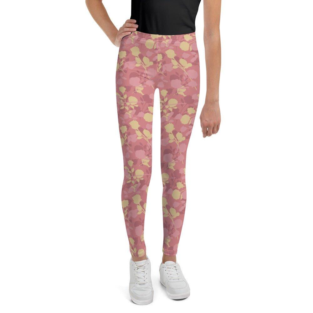 Rosy Floral Youth Leggings | DEEAREST LTD