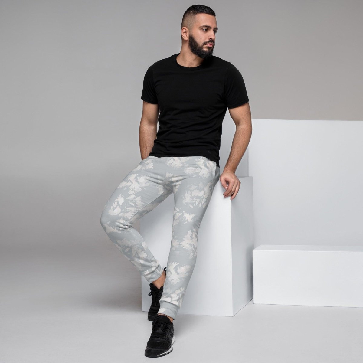 Silver Encounter Men's Street Joggers | DEEAREST LTD