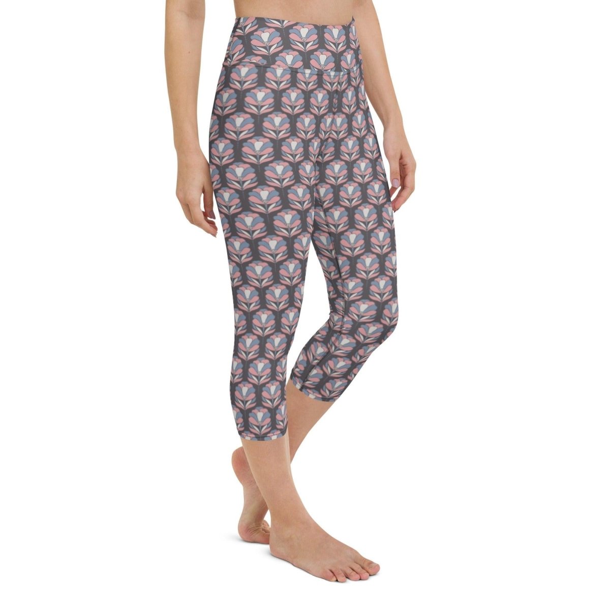 Softly Pattern Women's Capri Yoga Pants | DEEAREST LTD