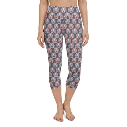 Softly Pattern Women's Capri Yoga Pants | DEEAREST LTD