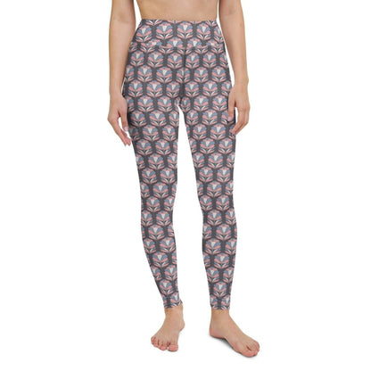 Softly Pattern Women's High-Waisted Yoga Pants | DEEAREST LTD