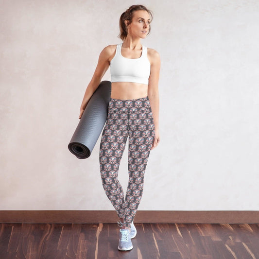 Softly Pattern Women's High-Waisted Yoga Pants | DEEAREST LTD