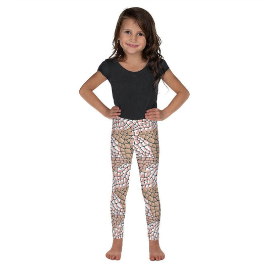 Tan Animal Print Kid's Leggings | DEEAREST LTD