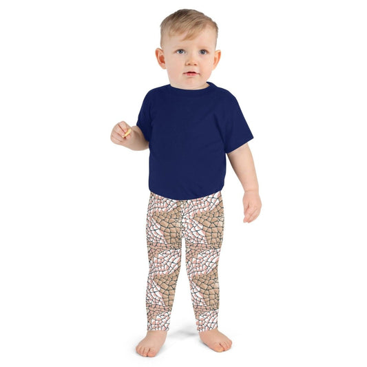 Tan Animal Print Kid's Leggings | DEEAREST LTD