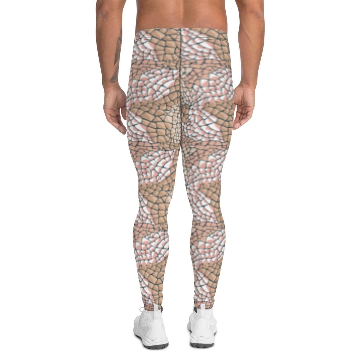 Tan Animal Print Men's Leggings | DEEAREST LTD