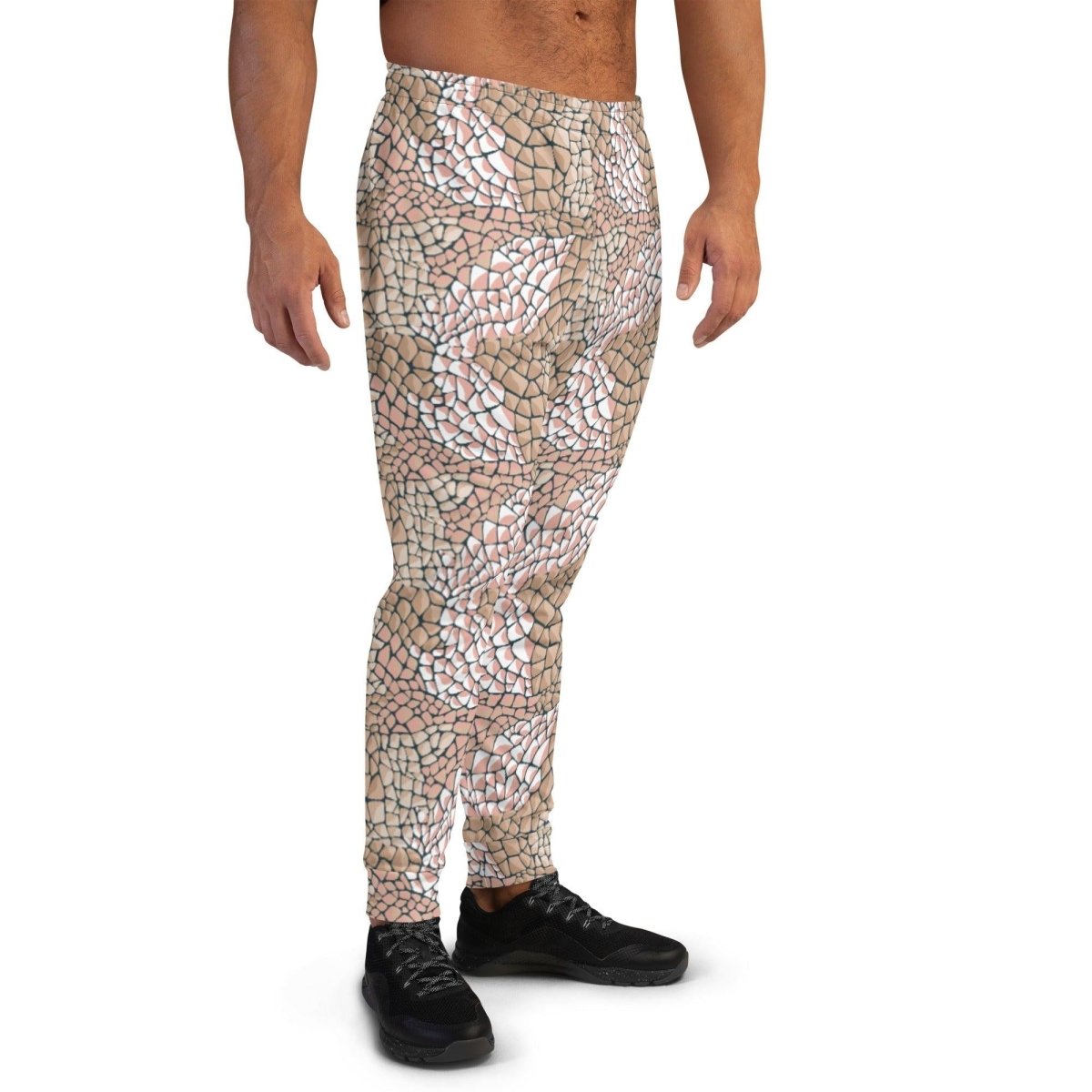 Tan Animal Print Men's Street Joggers | DEEAREST LTD