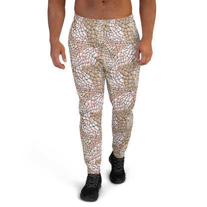 Tan Animal Print Men's Street Joggers | DEEAREST LTD