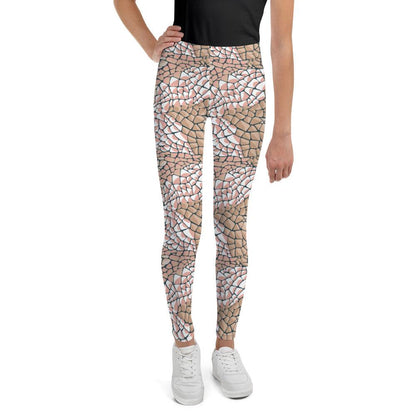 Tan Animal Print Youth Leggings | DEEAREST LTD