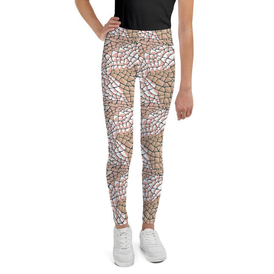 Tan Animal Print Youth Leggings | DEEAREST LTD