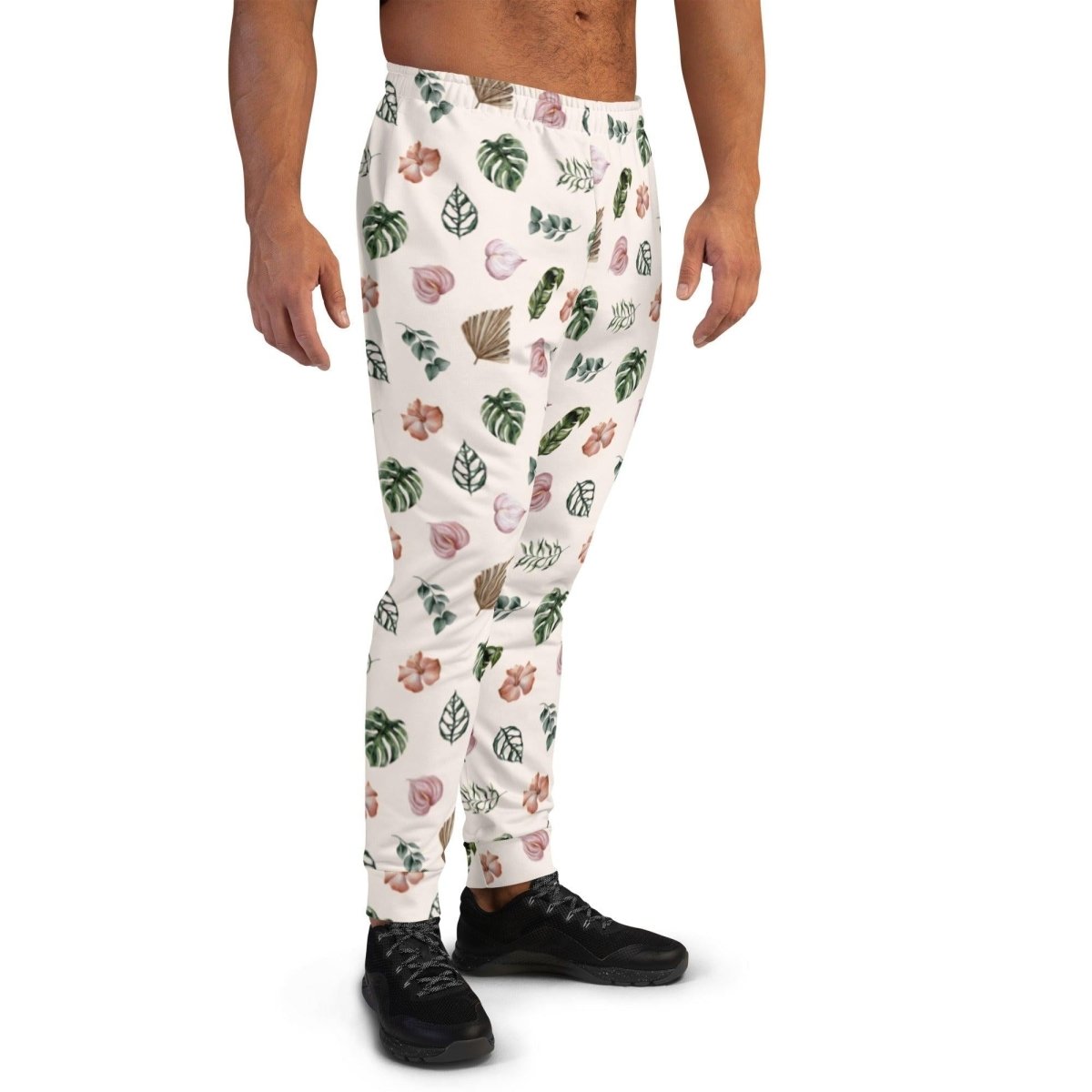 White Jungle Flora Men's Street Joggers | DEEAREST LTD