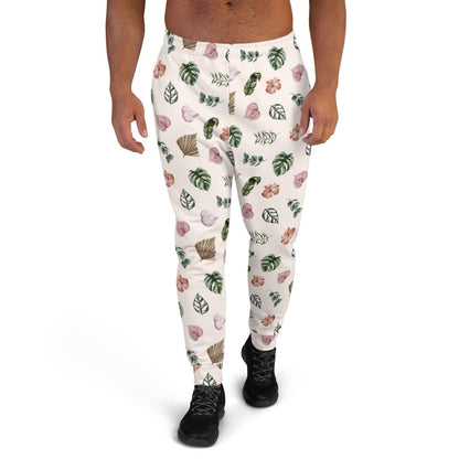 White Jungle Flora Men's Street Joggers | DEEAREST LTD