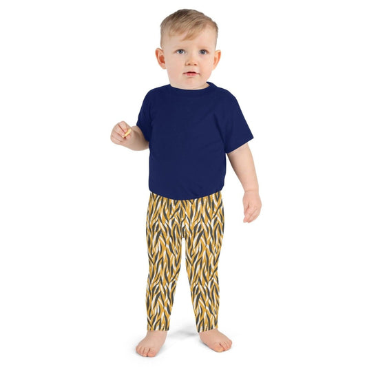 Yellow Animal Print Kid's Leggings | DEEAREST LTD