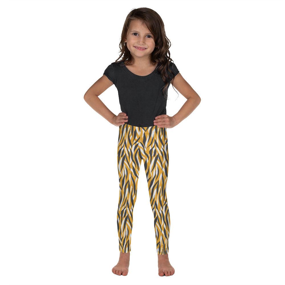 Yellow Animal Print Kid's Leggings | DEEAREST LTD