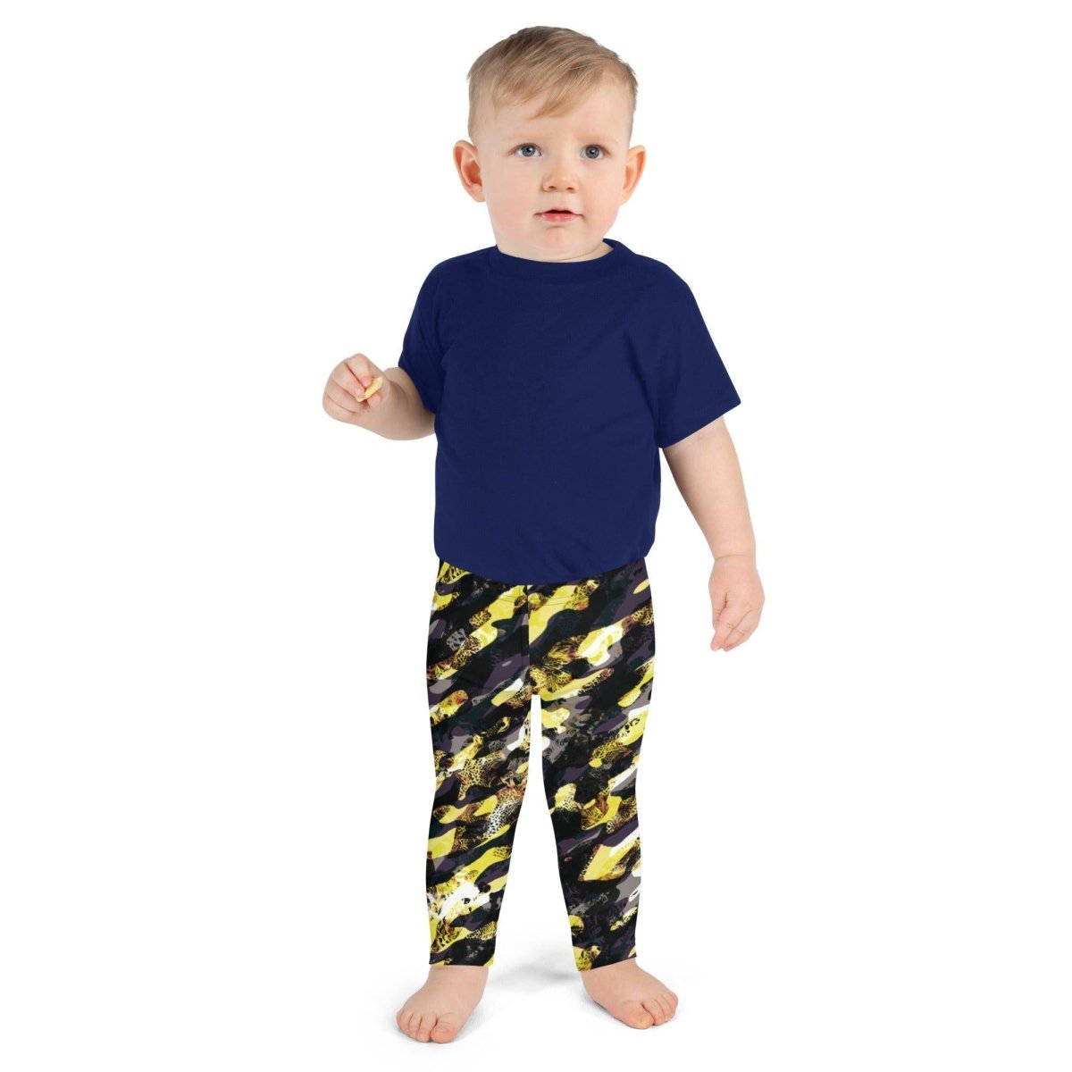 Yellow Camouflage Kid's Leggings | DEEAREST LTD