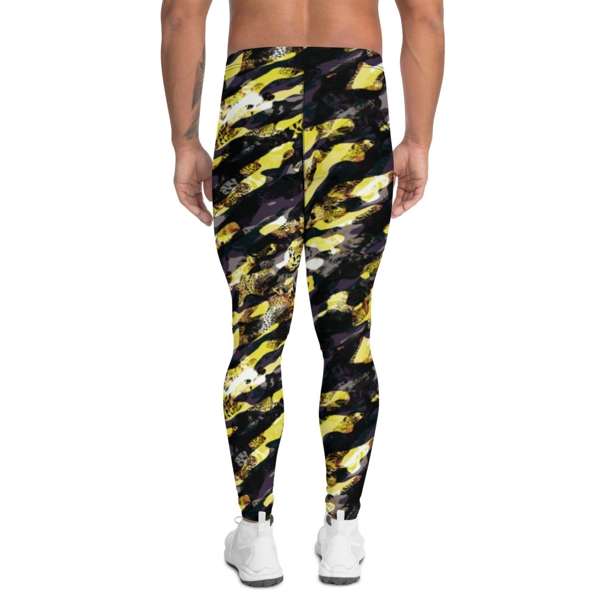 Yellow Camouflage Men's Leggings | DEEAREST LTD