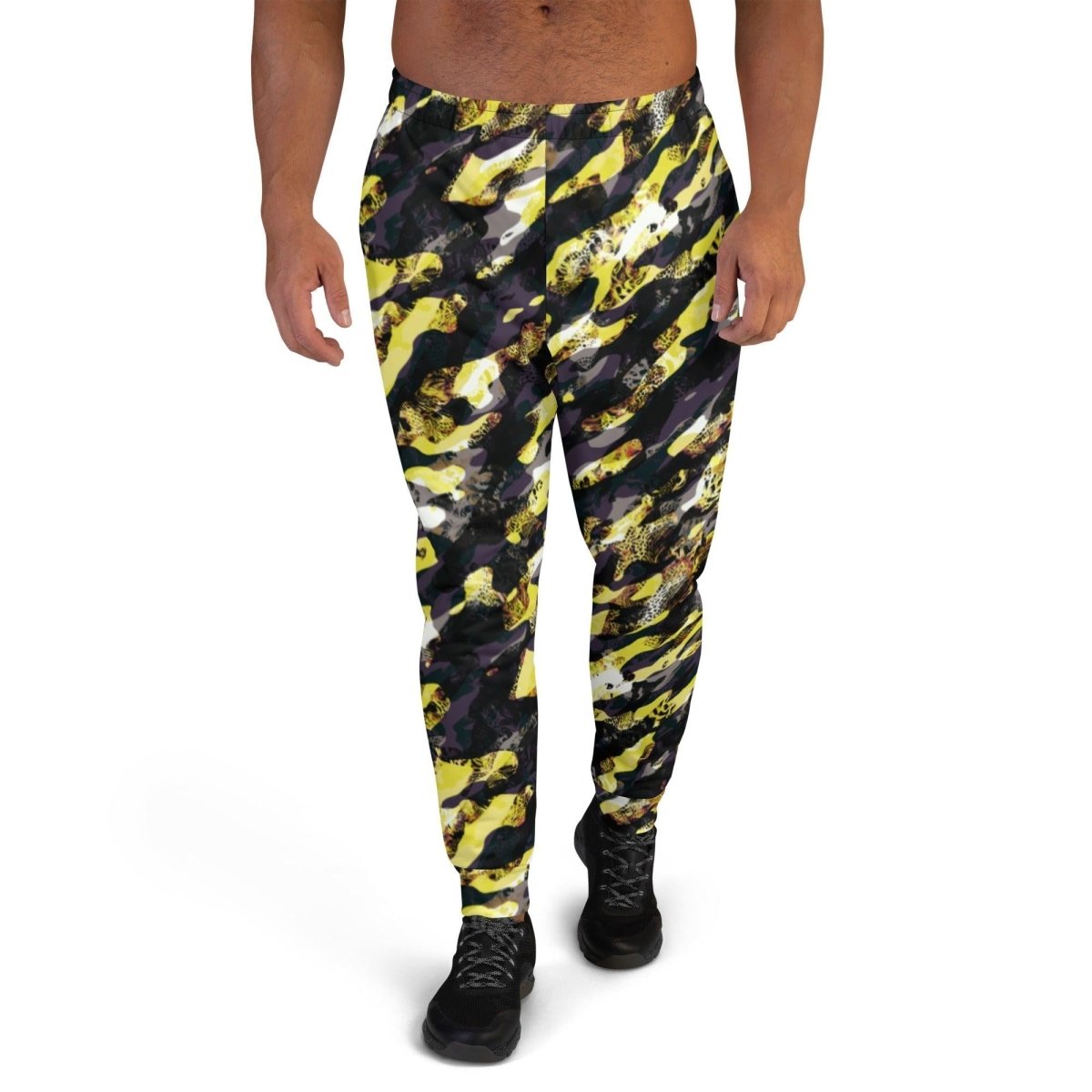 Yellow Camouflage Men's Street Joggers | DEEAREST LTD