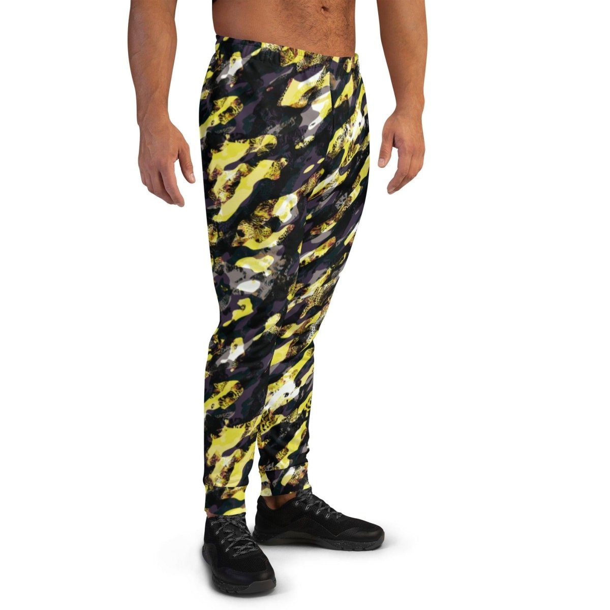 Yellow Camouflage Men's Street Joggers | DEEAREST LTD