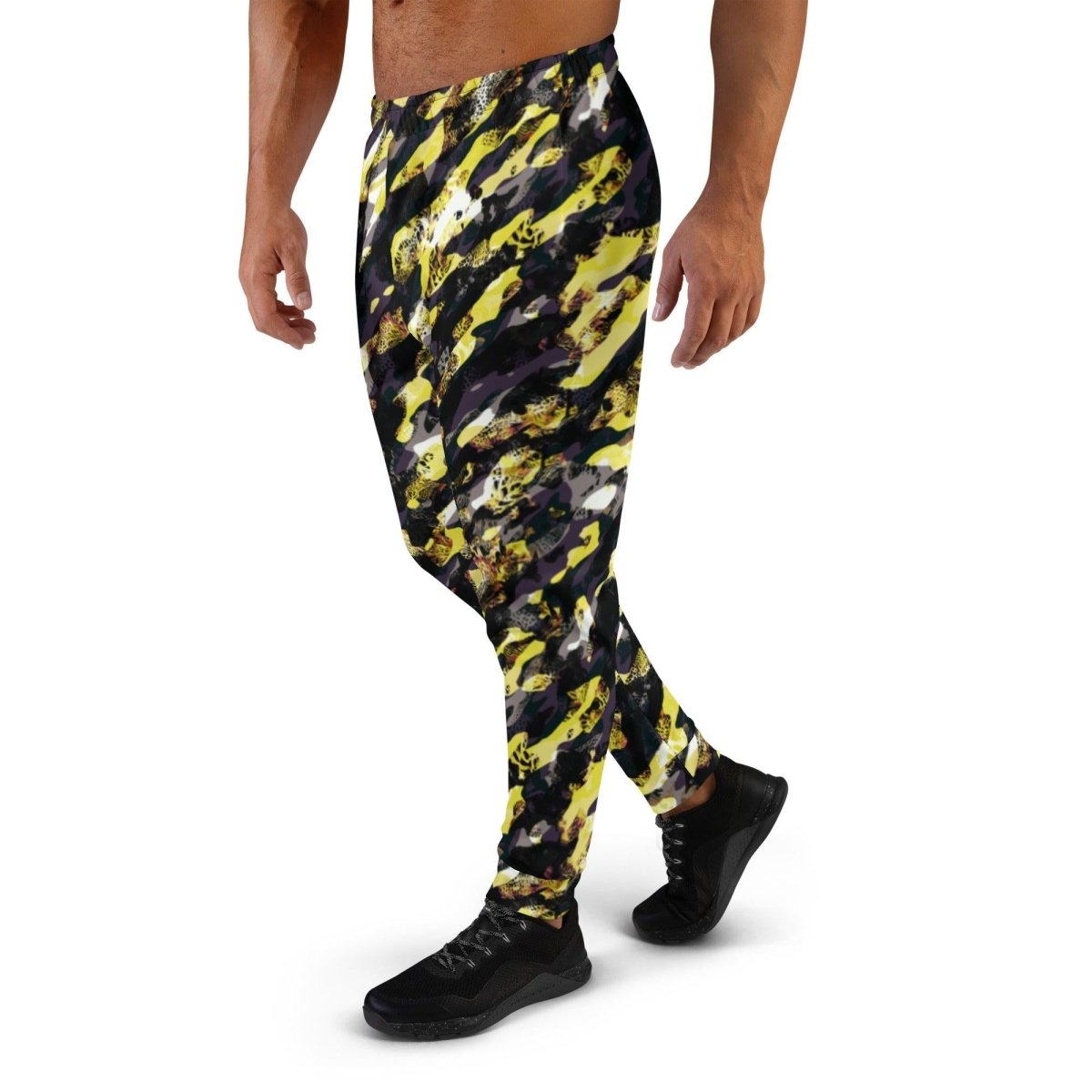 Yellow Camouflage Men's Street Joggers | DEEAREST LTD